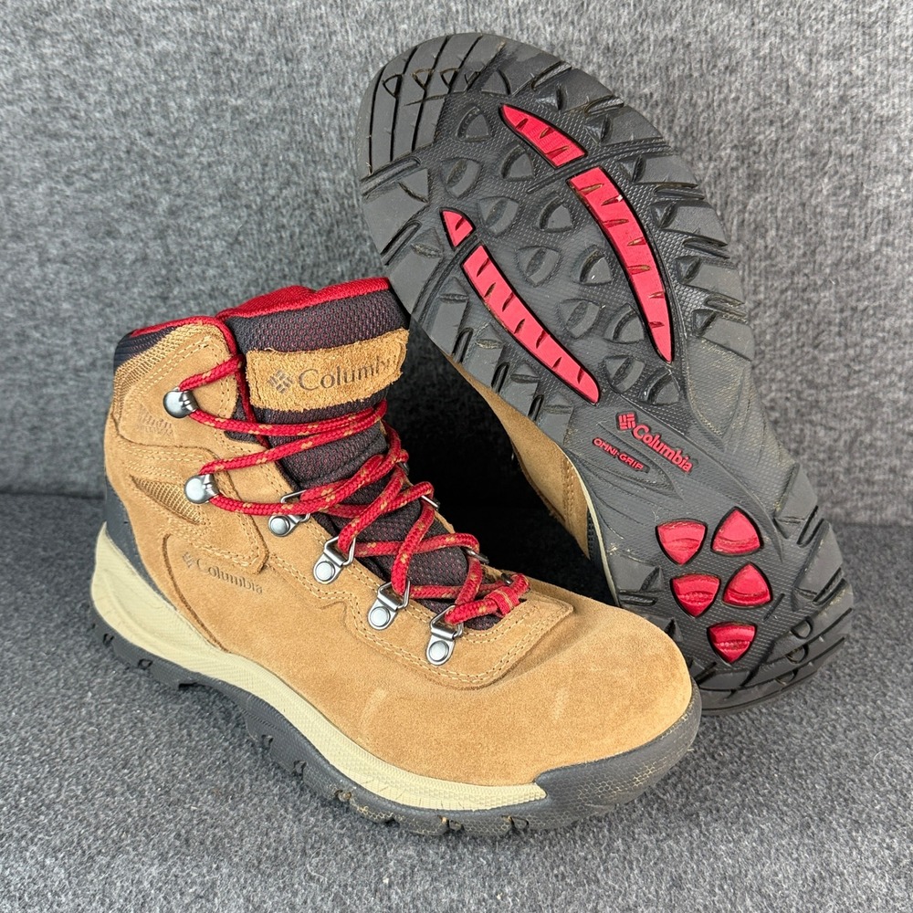 Columbia Newton Ridge Hiking Boots Womens 8.5 Brown Suede Waterproof
